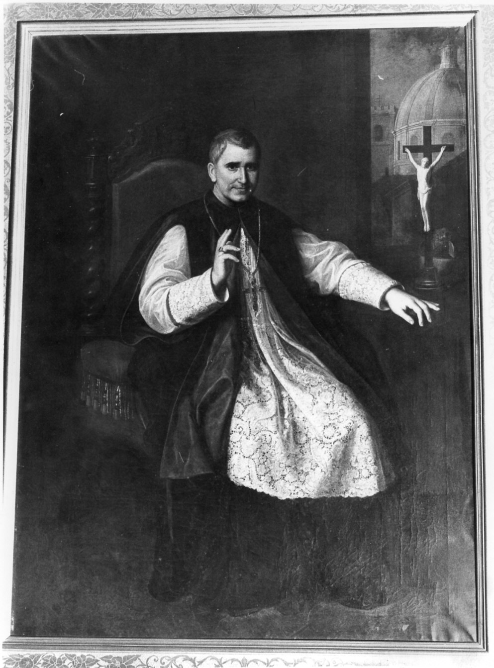 Ritratto del vescovo Pietro Giuseppe De Gaudenzi (dipinto, opera isolata) di Garberini Giovanni Battista (ultimo quarto sec. XIX)