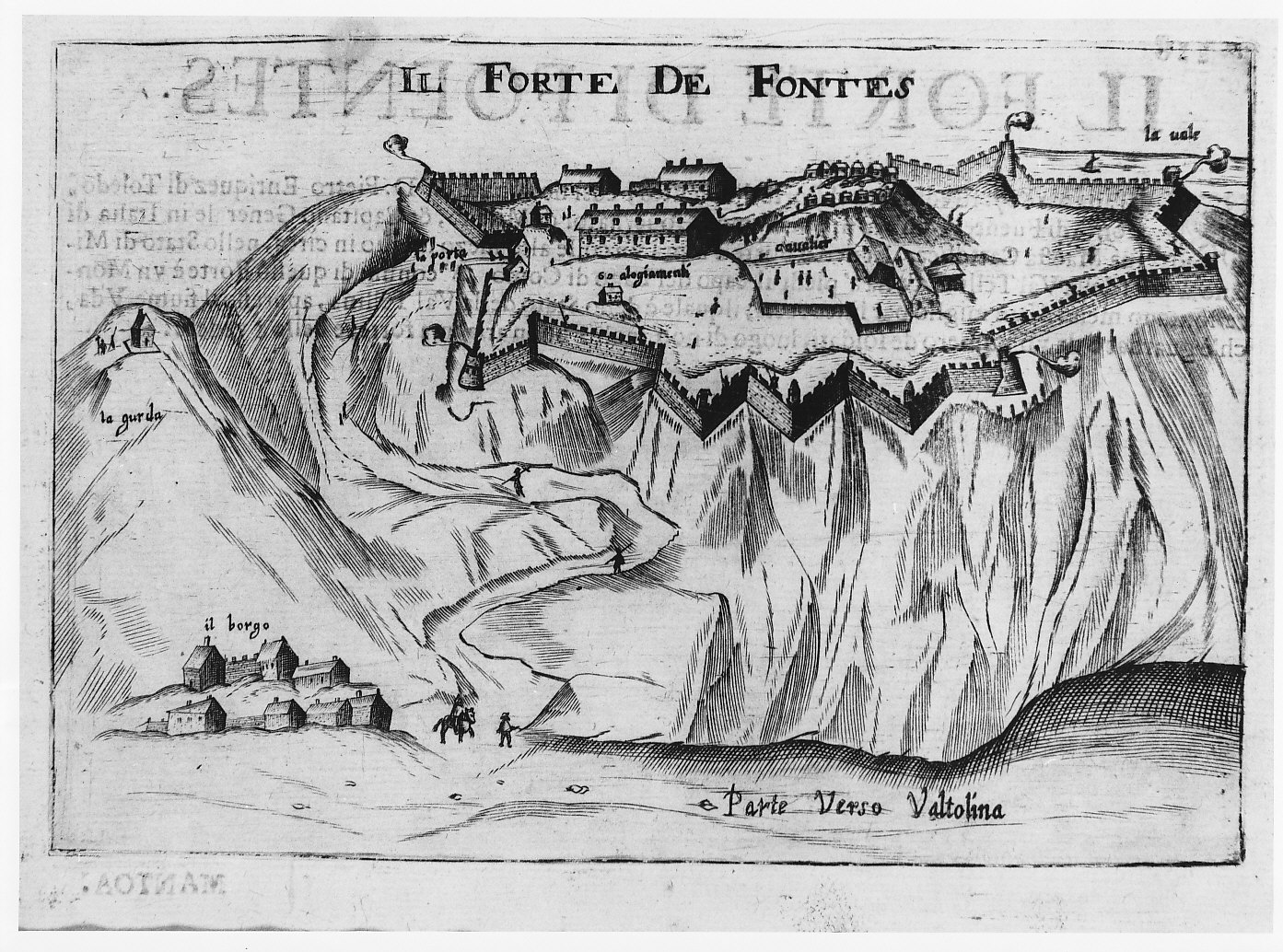 Il Forte di Fuentes (stampa) - ambito lombardo (sec. XVII)