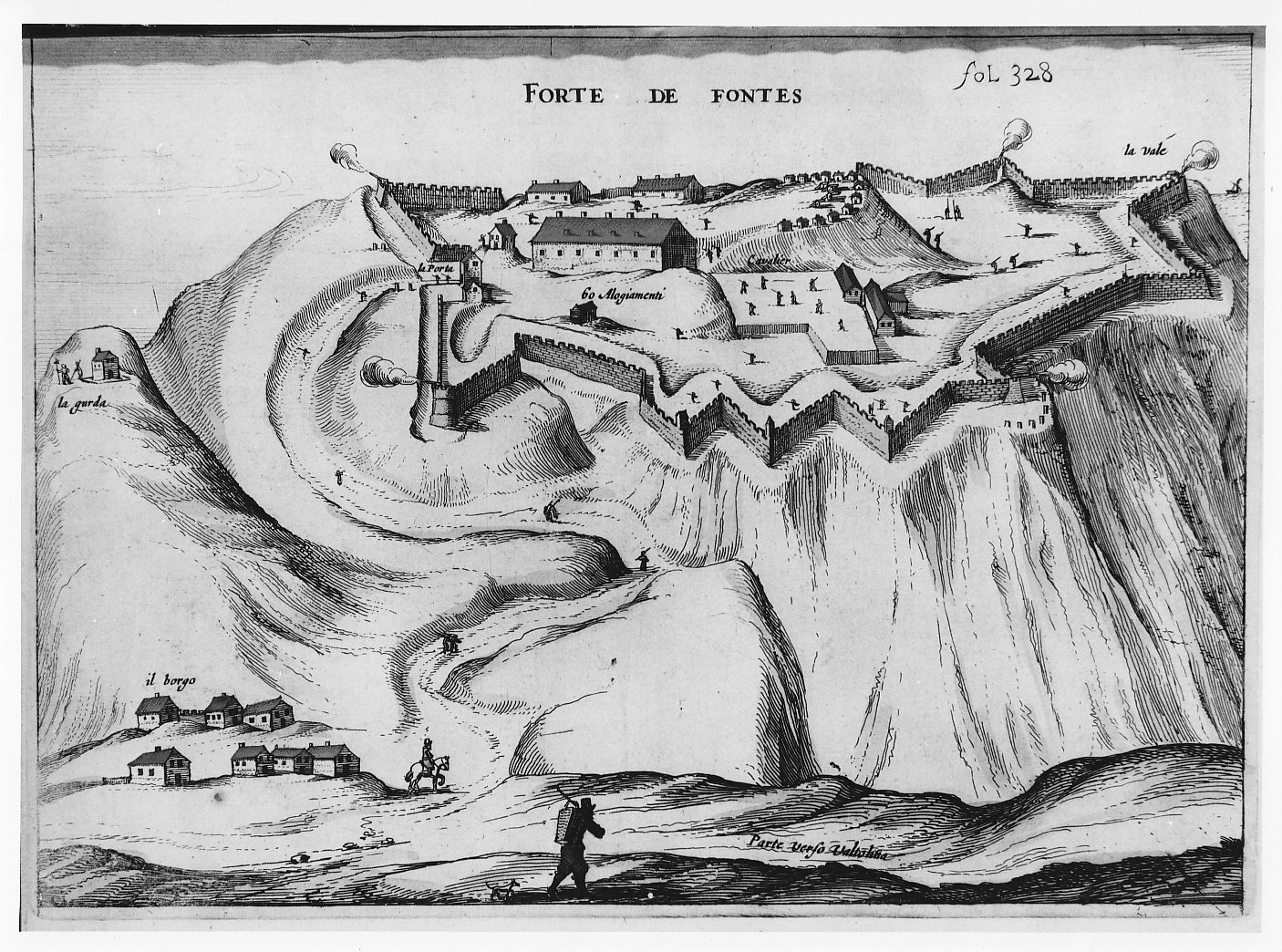 Il Forte di Fuentes (stampa) - ambito lombardo (sec. XVII)