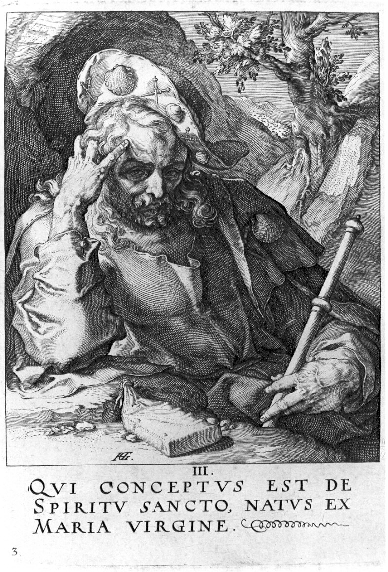 San Giacomo il Minore (stampa) di Goltzius Hendrick (sec. XVI)
