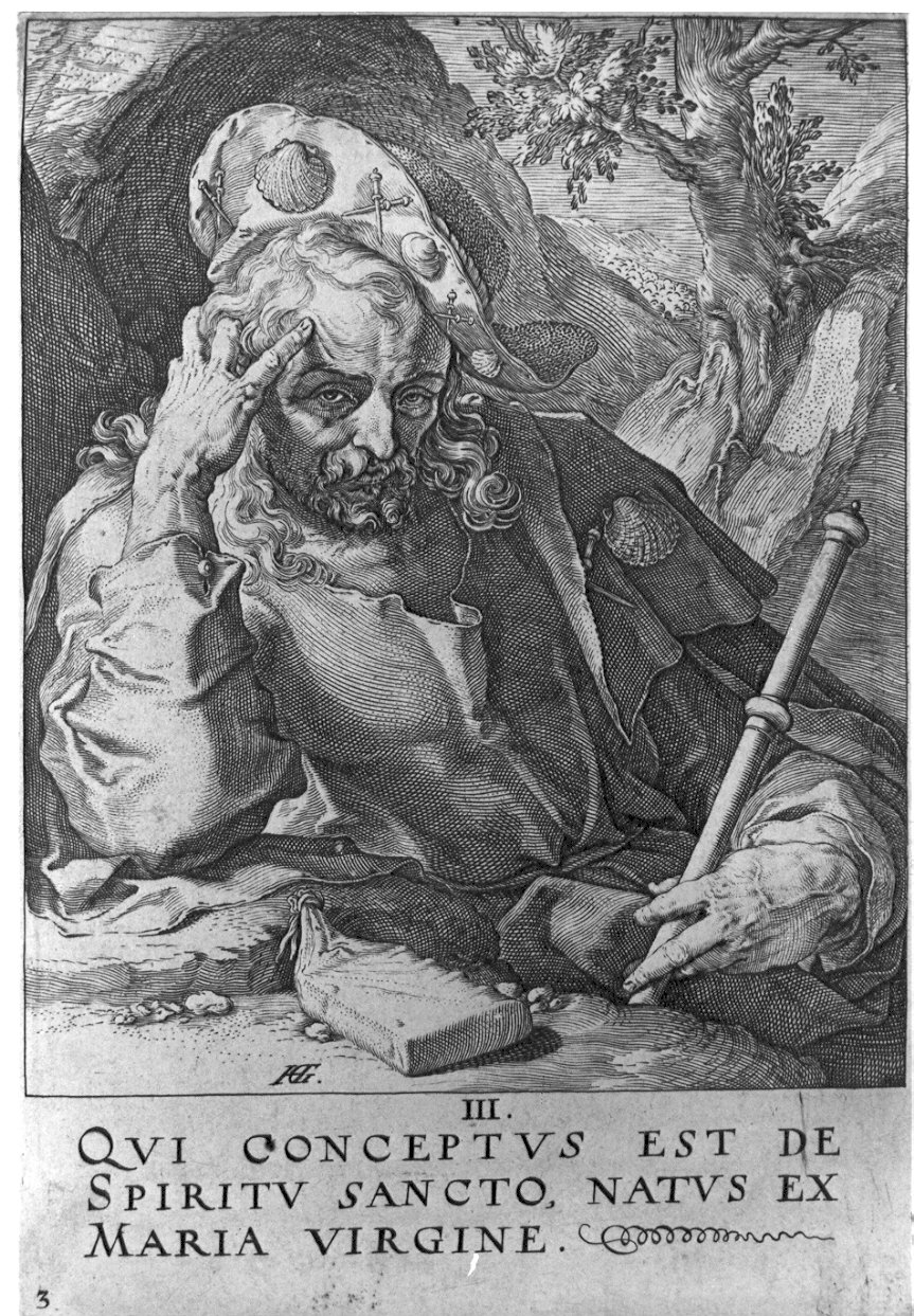 San Giacomo il Maggiore (stampa) di Goltzius Hendrick (sec. XVI)