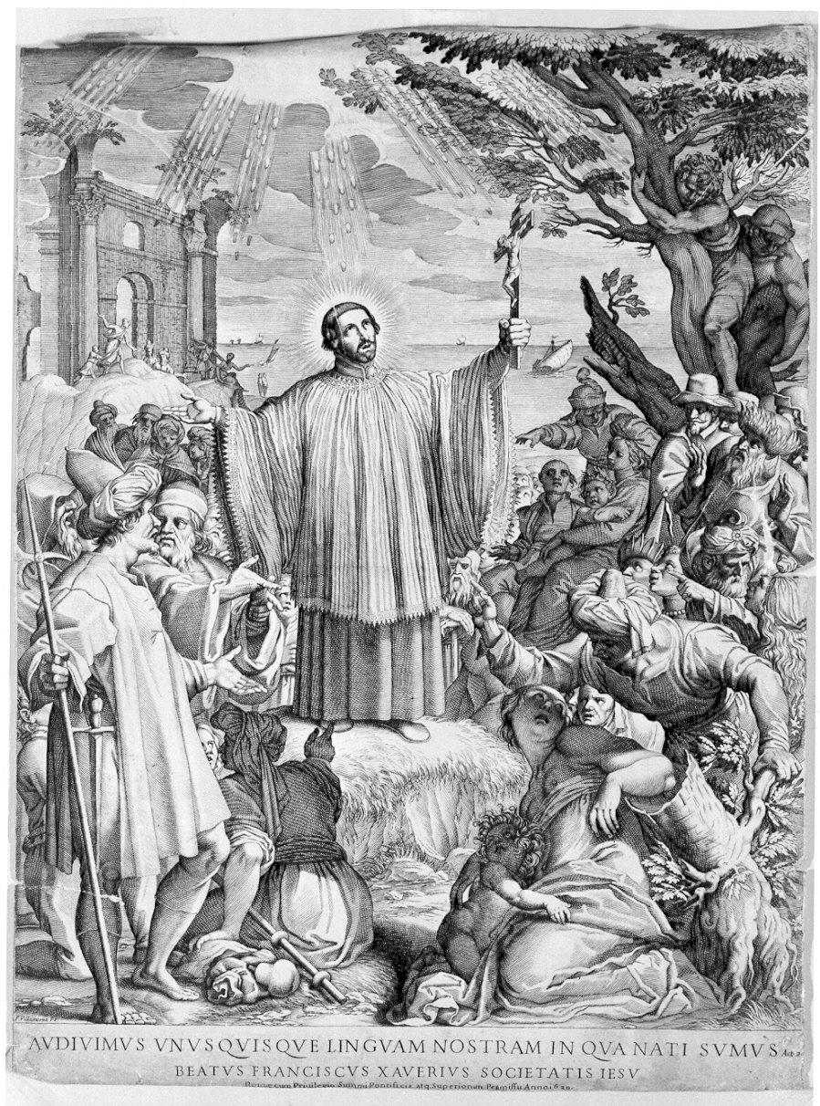 San Francesco Saverio (stampa) di Villamena Francesco (sec. XVII)