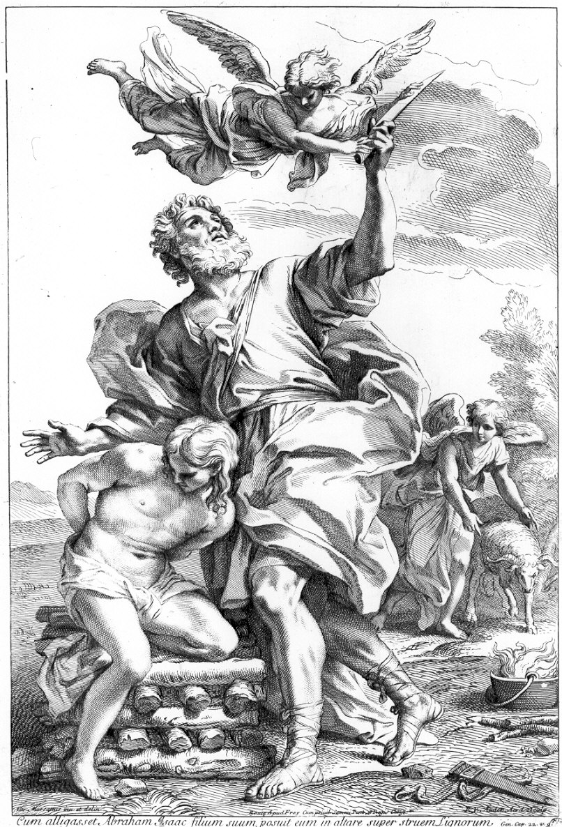sacrificio di Isacco (stampa) di Maratta Carlo (sec. XVII)