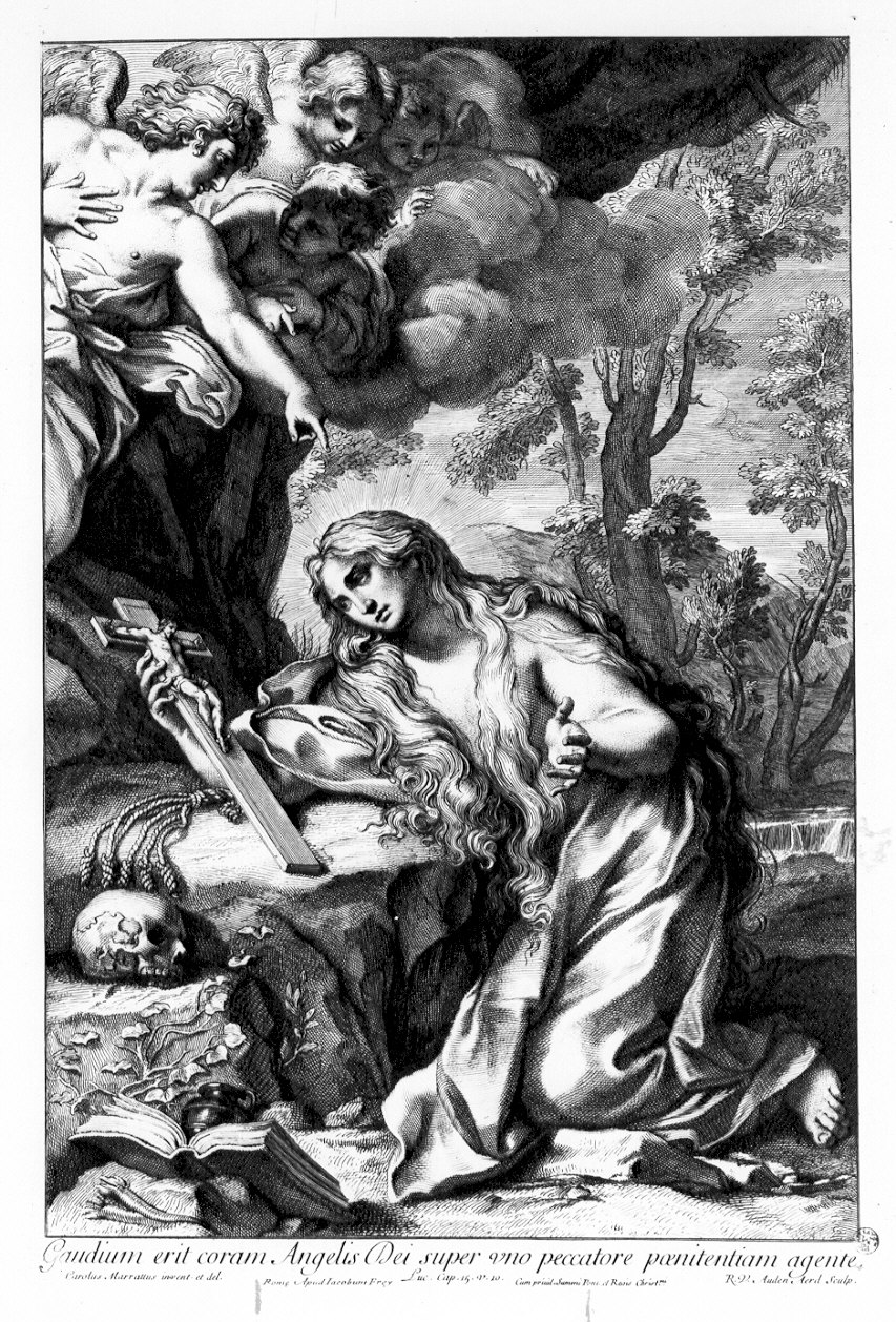 Santa Maria Maddalena penitente (stampa) di Maratta Carlo (sec. XVII)