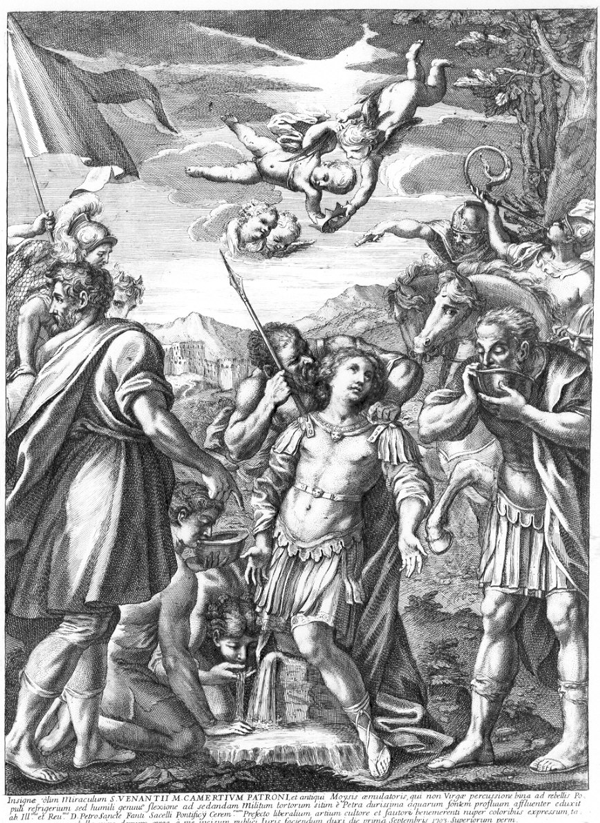 Il miracolo di S. Venanzio (stampa) - ambito Italia centro-settentrionale (sec. XVIII)