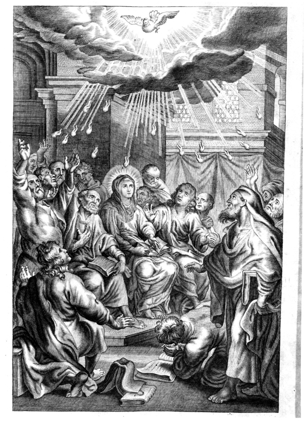 Pentecoste (stampa) - ambito italiano (sec. XVIII)