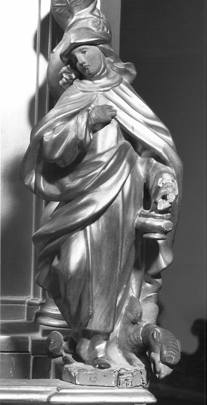 Santa Marta (statua, elemento d'insieme) - bottega lombarda (seconda metà sec. XVII)