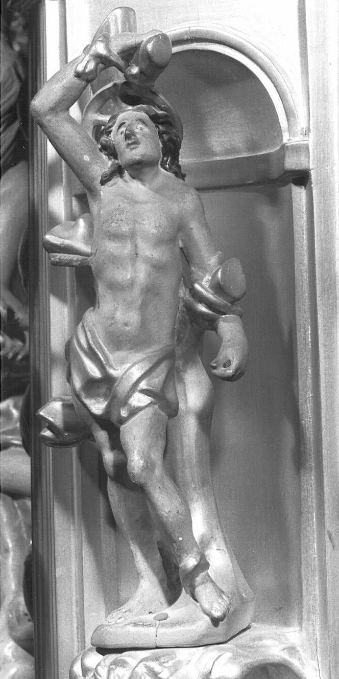 San Sebastiano (scultura, elemento d'insieme) - bottega lombarda (seconda metà sec. XVII)