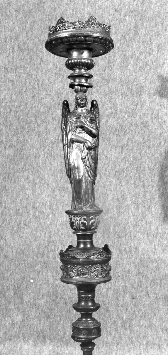 candelabro portatile, coppia - ambito lombardo (sec. XIX)