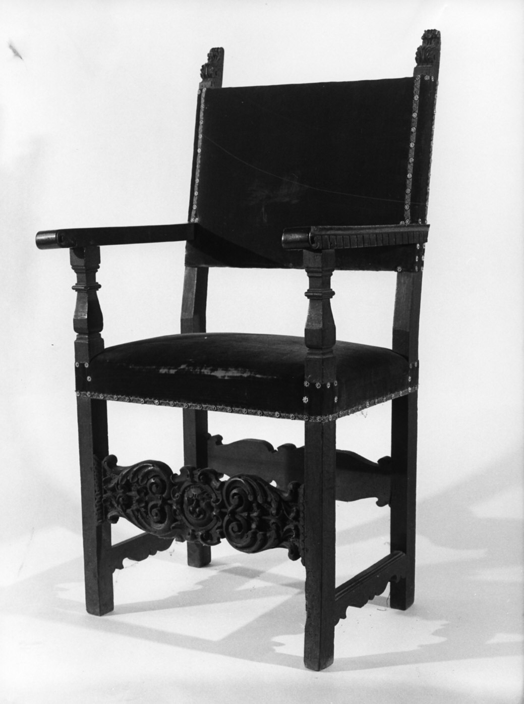 sedia - a braccioli, opera isolata - bottega lombarda (sec. XVII)