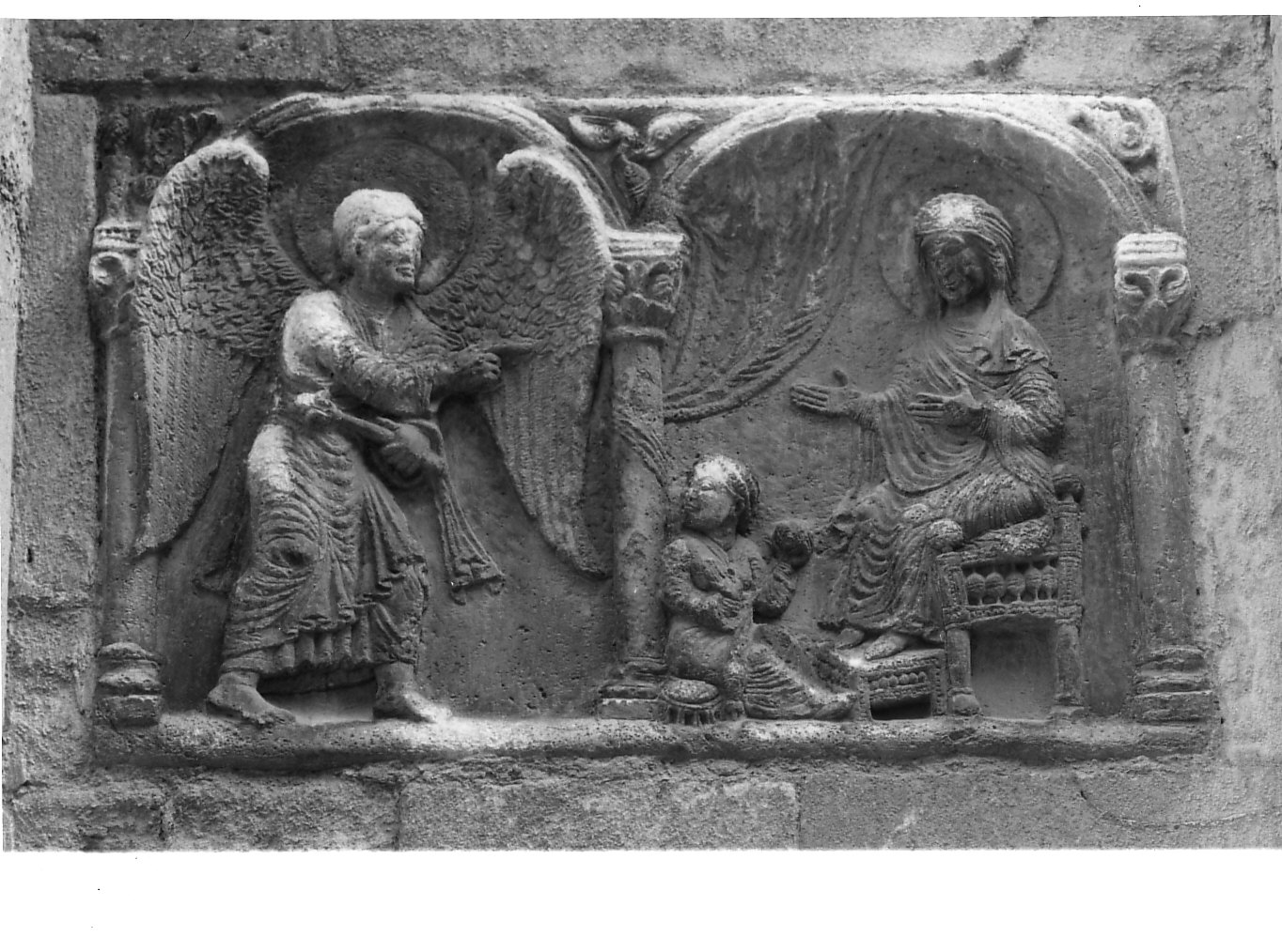Annunciazione (rilievo, opera isolata) - bottega lombarda (sec. XII)