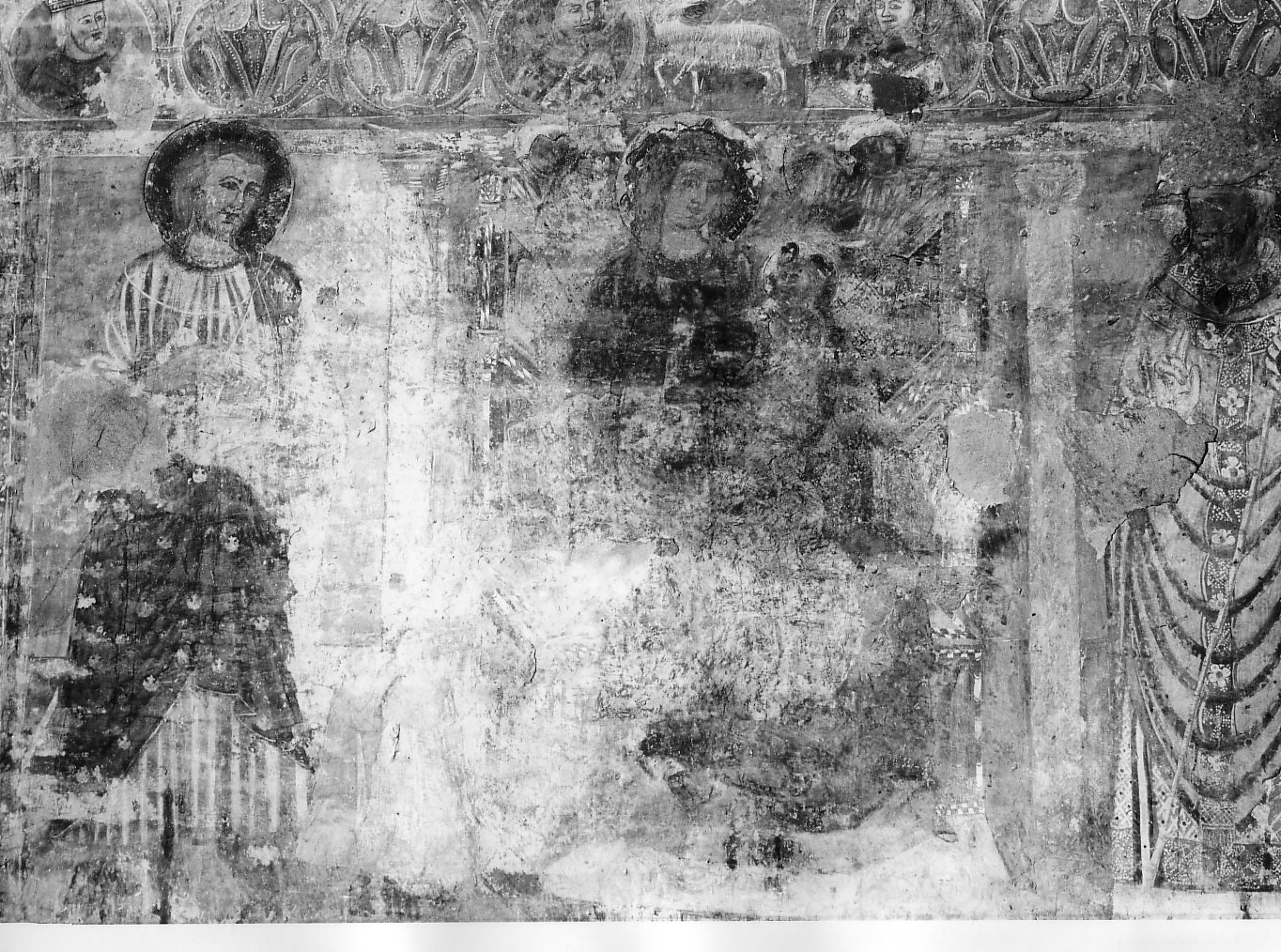 Madonna in trono con Bambino e Santi (dipinto, opera isolata) - ambito lombardo (fine/inizio secc. XIV/ XV)