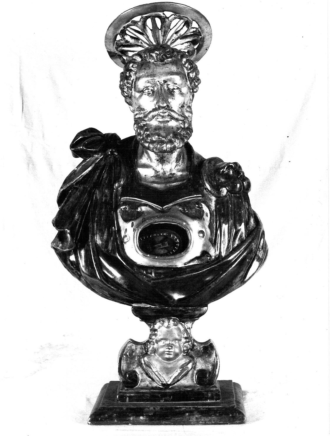 reliquiario - a busto, opera isolata - bottega lombarda (seconda metà sec. XVII)
