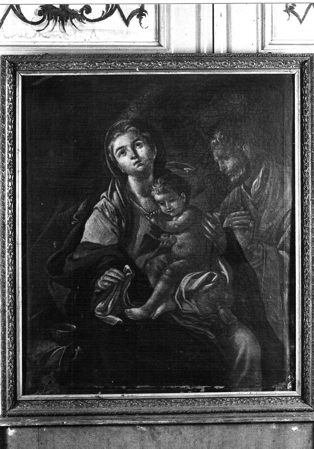 Sacra Famiglia (dipinto, opera isolata) - ambito lombardo (sec. XVIII)