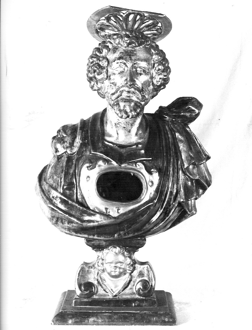 reliquiario - a busto, opera isolata - bottega lombarda (seconda metà sec. XVII)