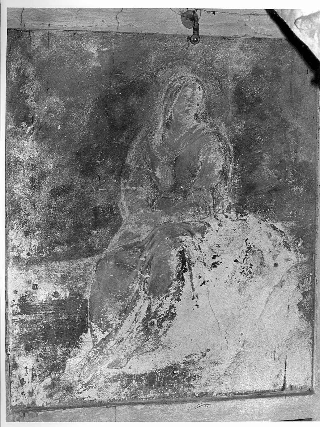 Madonna (dipinto murale) - ambito lombardo (sec. XIX)