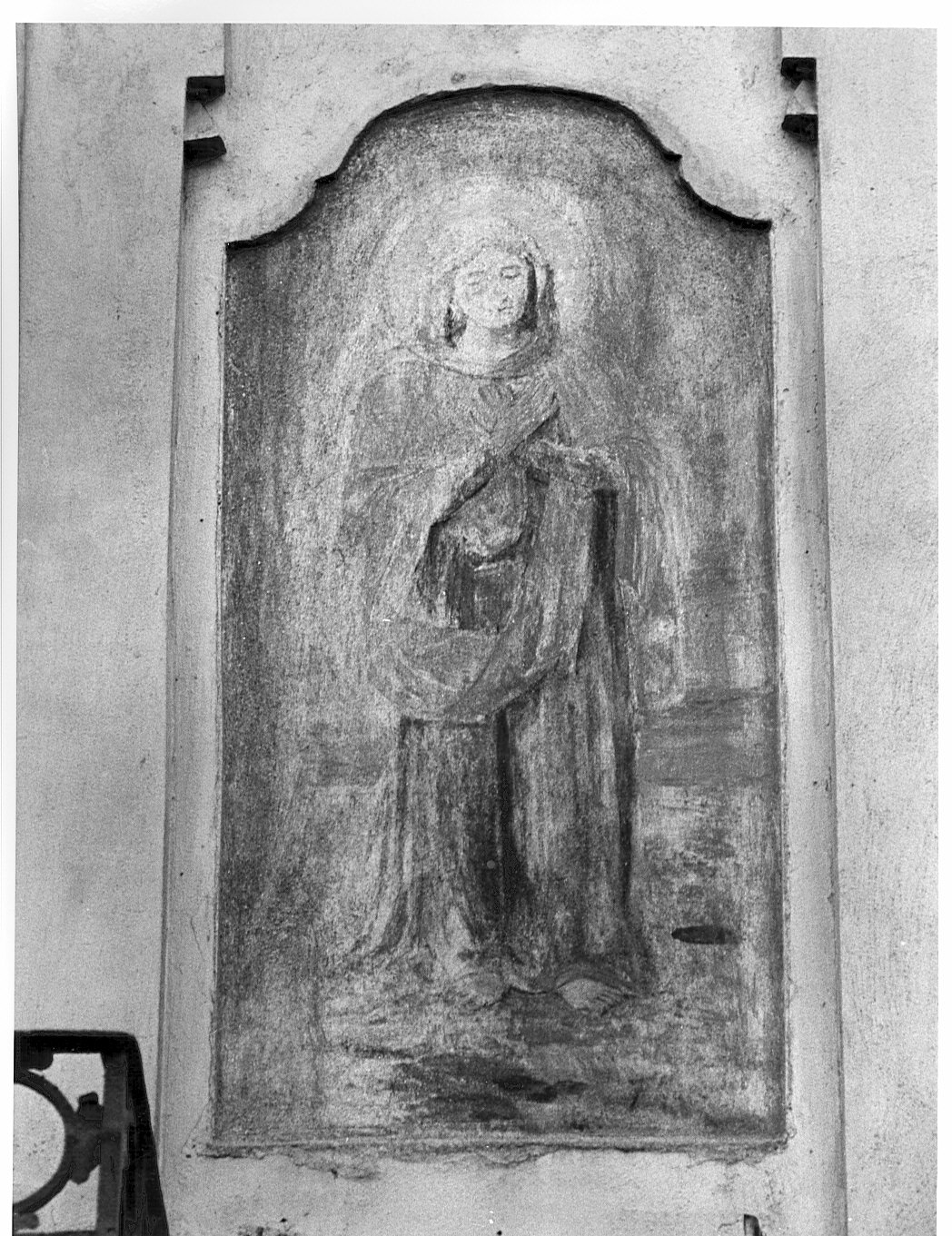 Madonna (dipinto murale) - ambito lombardo (sec. XIX)