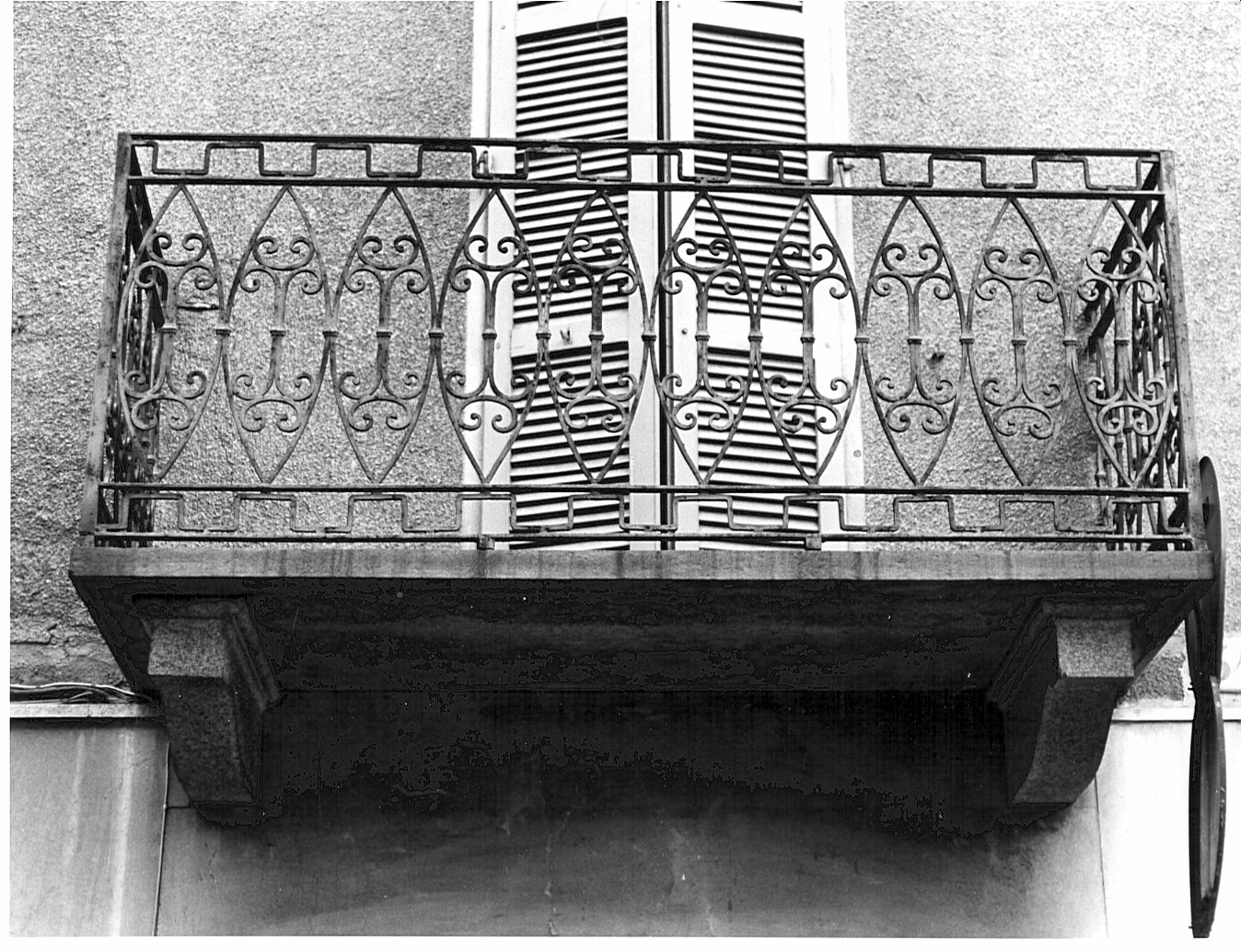 ringhiera di balcone - bottega lombarda (sec. XIX)