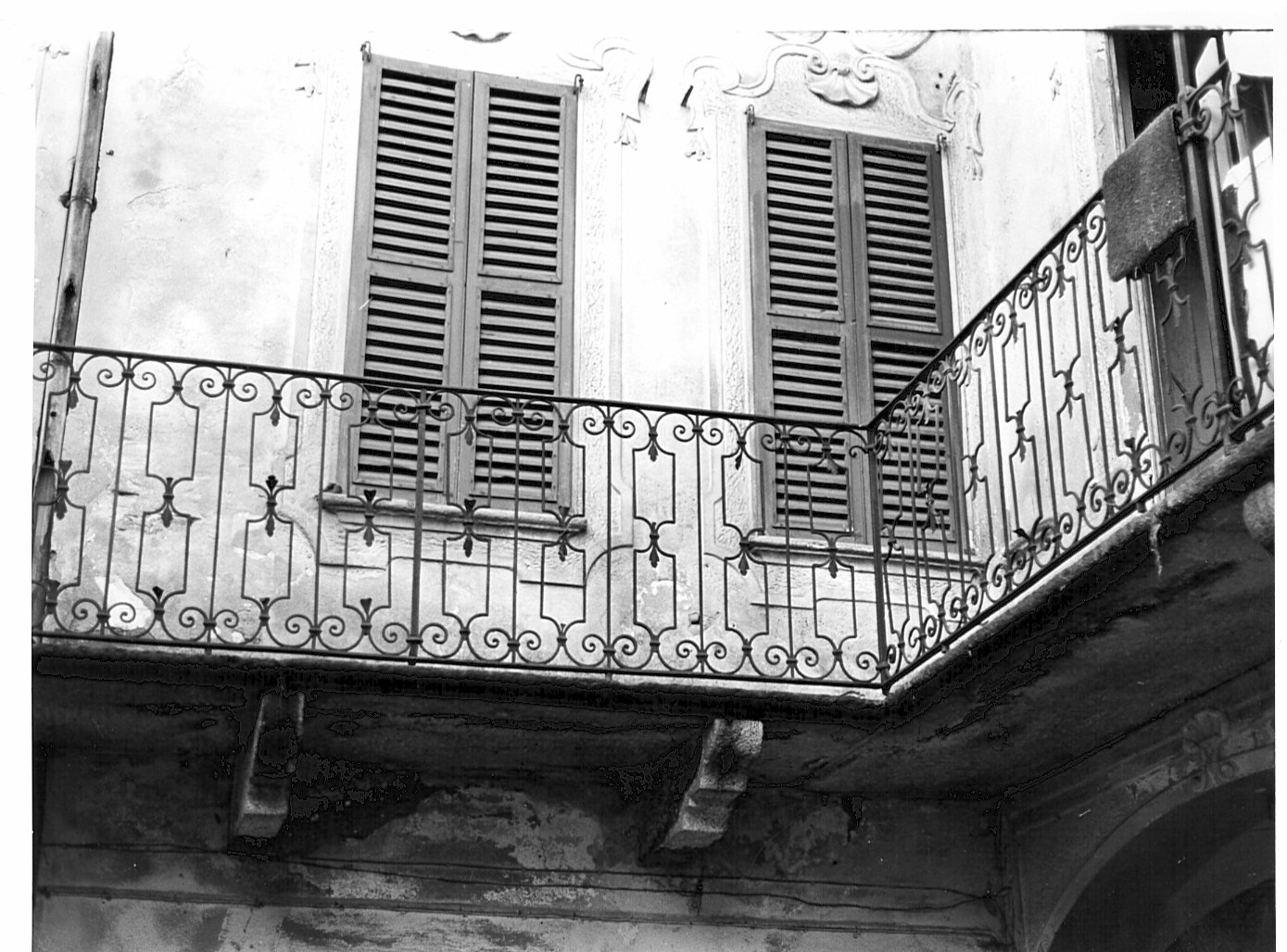 ringhiera di balcone - bottega lombarda (fine/inizio secc. XVIII/ XIX)