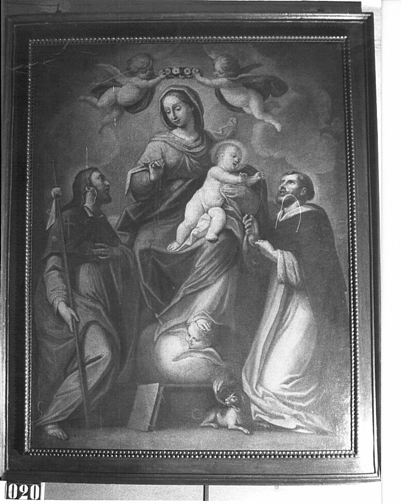 Madonna del Rosario con santi (dipinto) - ambito lombardo (sec. XVIII)