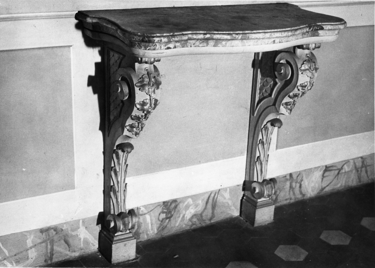 console, opera isolata - bottega lombarda (sec. XVIII)