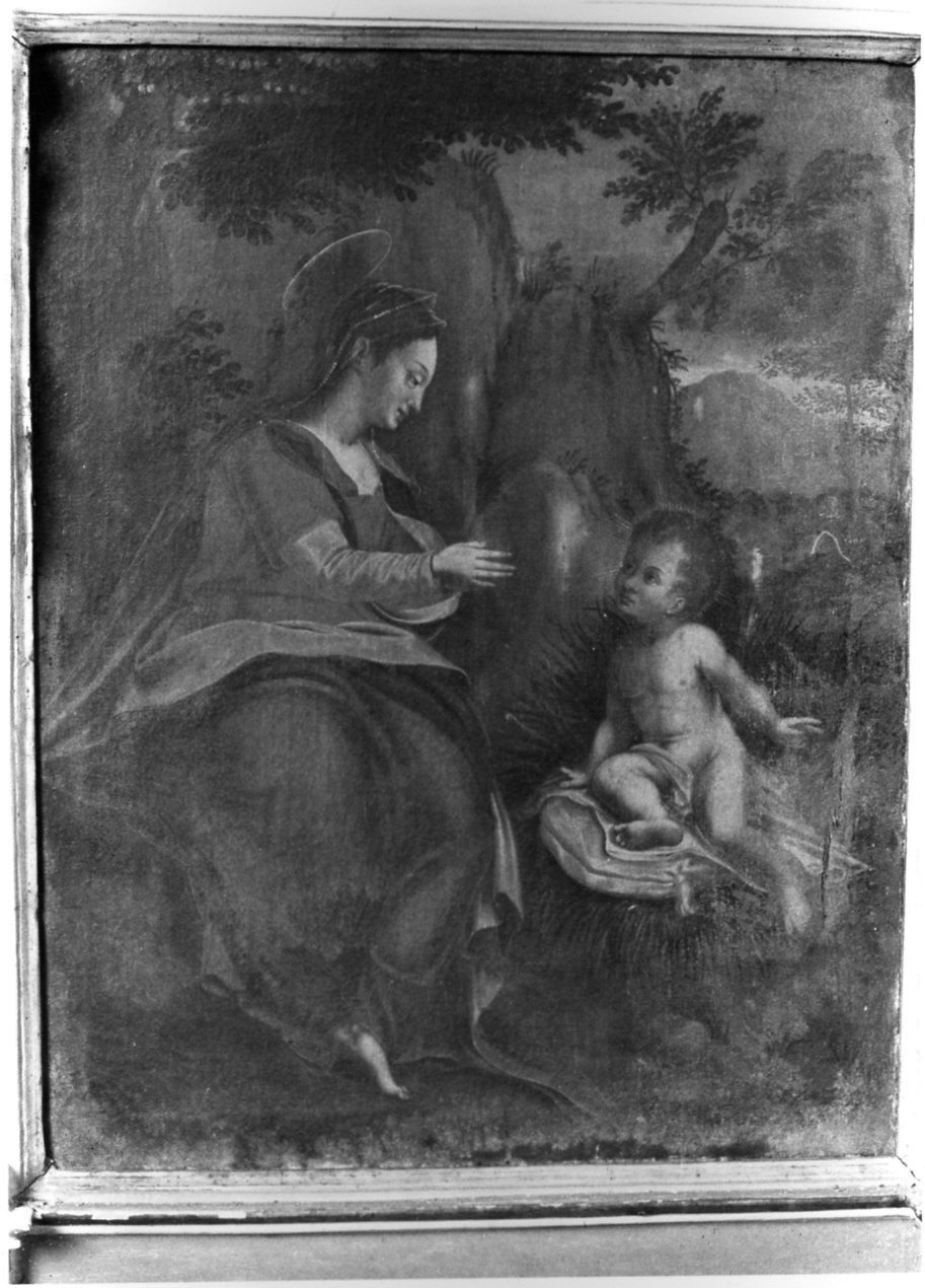 Madonna con Bambino (dipinto, opera isolata) - ambito lombardo (prima metà sec. XVII)