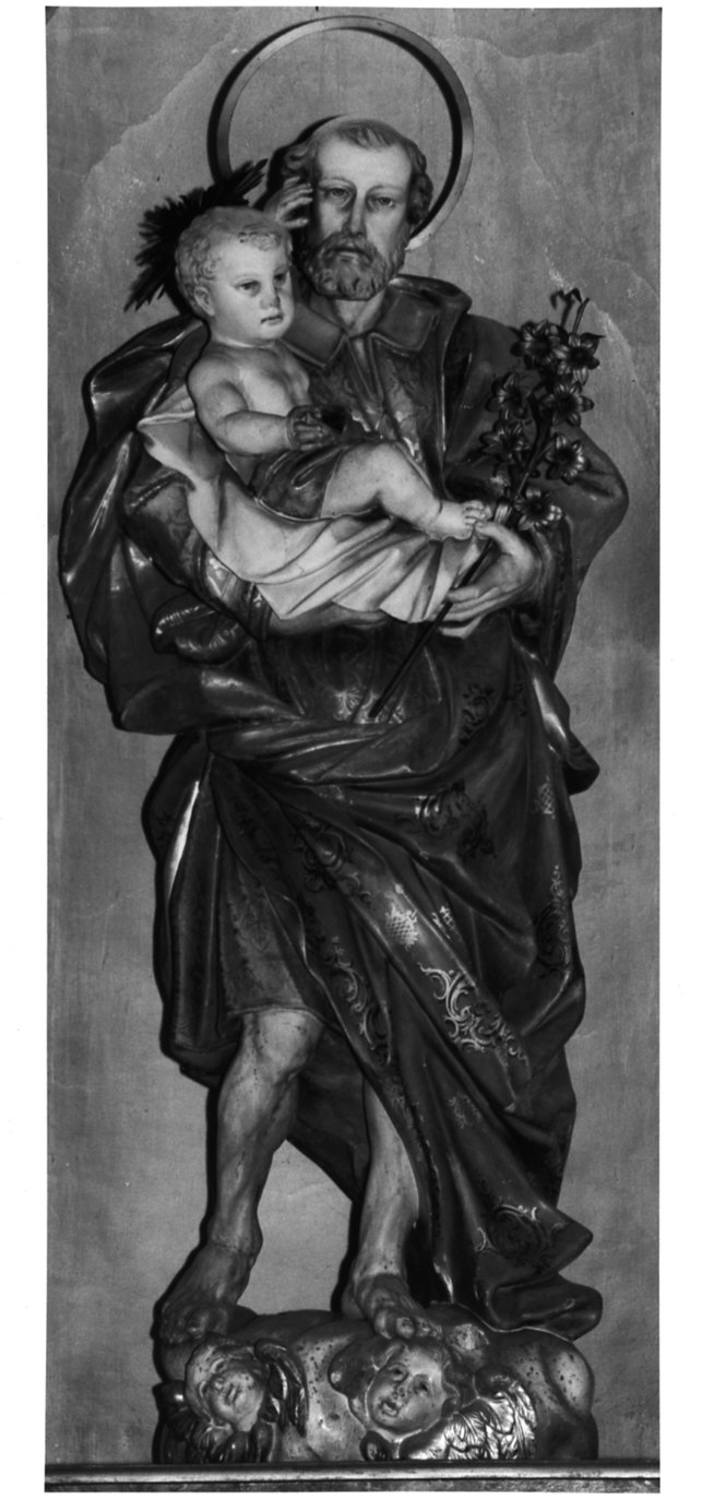 San Giuseppe e Gesù Bambino (statua, opera isolata) - ambito italiano (fine/inizio secc. XIX/ XX)
