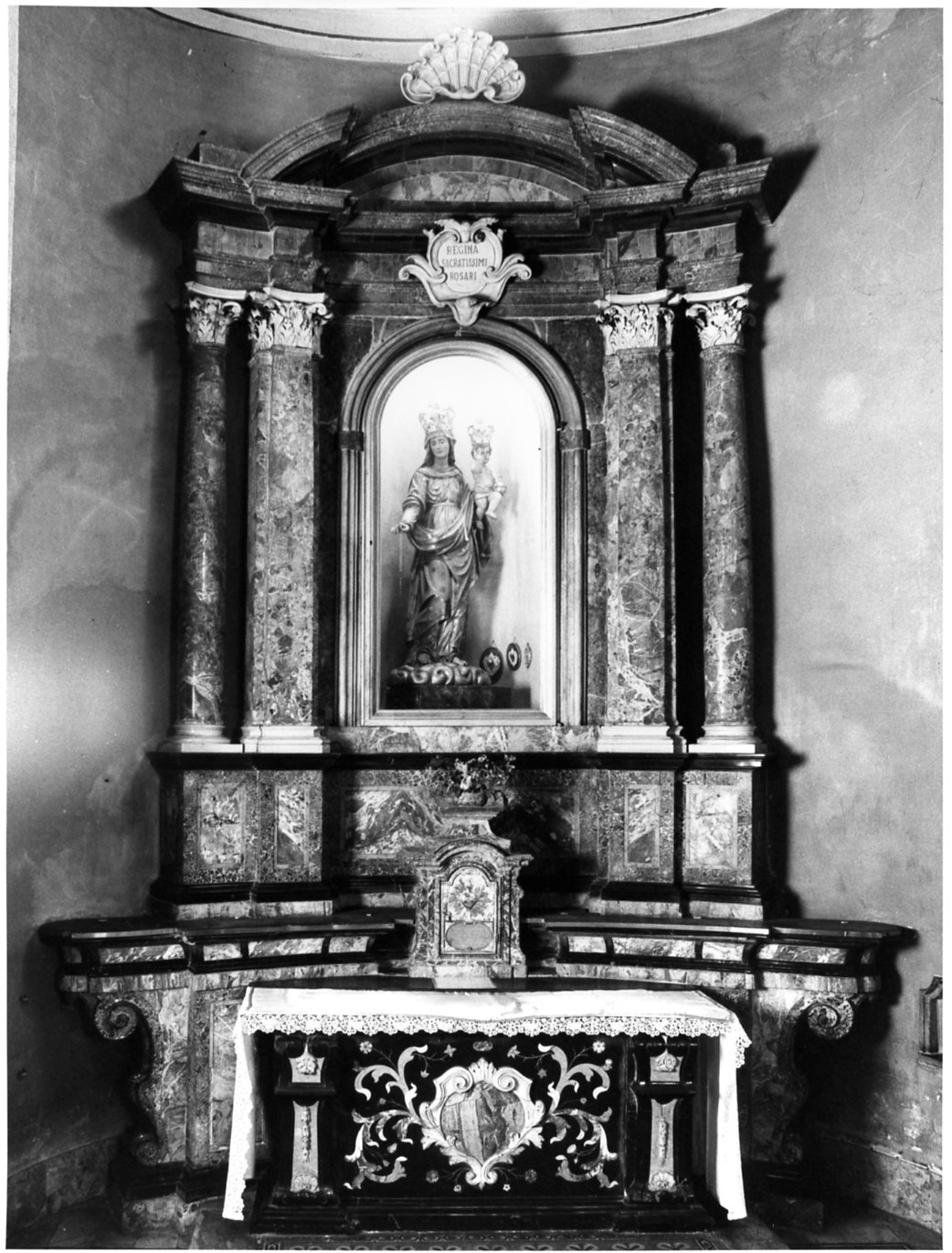 altare, complesso decorativo - bottega lombarda (fine/inizio secc. XVIII/ XIX)