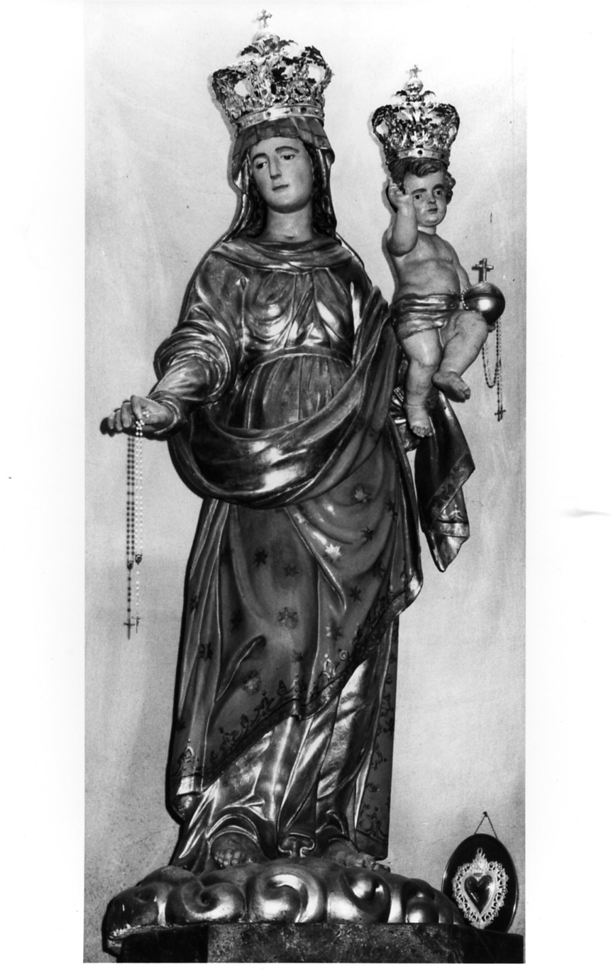 Madonna del Rosario (statua, opera isolata) - ambito italiano (sec. XIX)