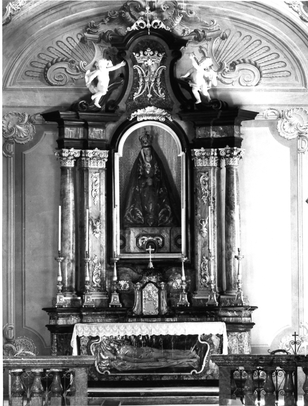altare, complesso decorativo - bottega lombarda (terzo quarto sec. XVIII)