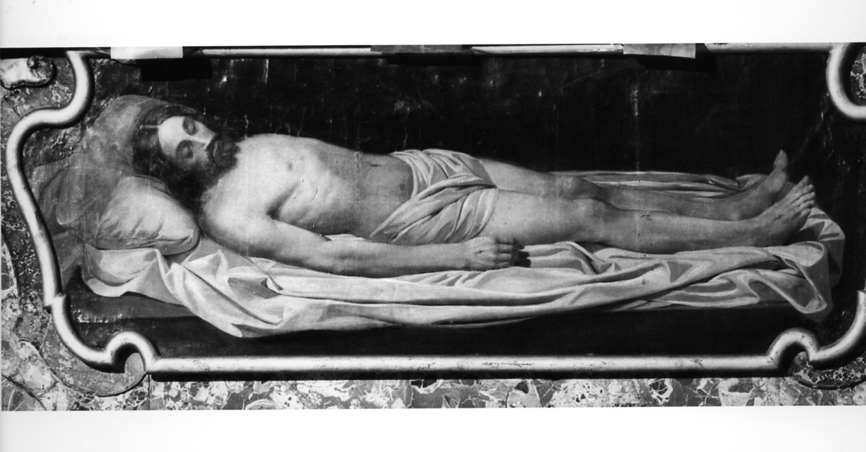 Cristo morto (paliotto, opera isolata) - ambito italiano (fine/inizio secc. XIX/ XX)