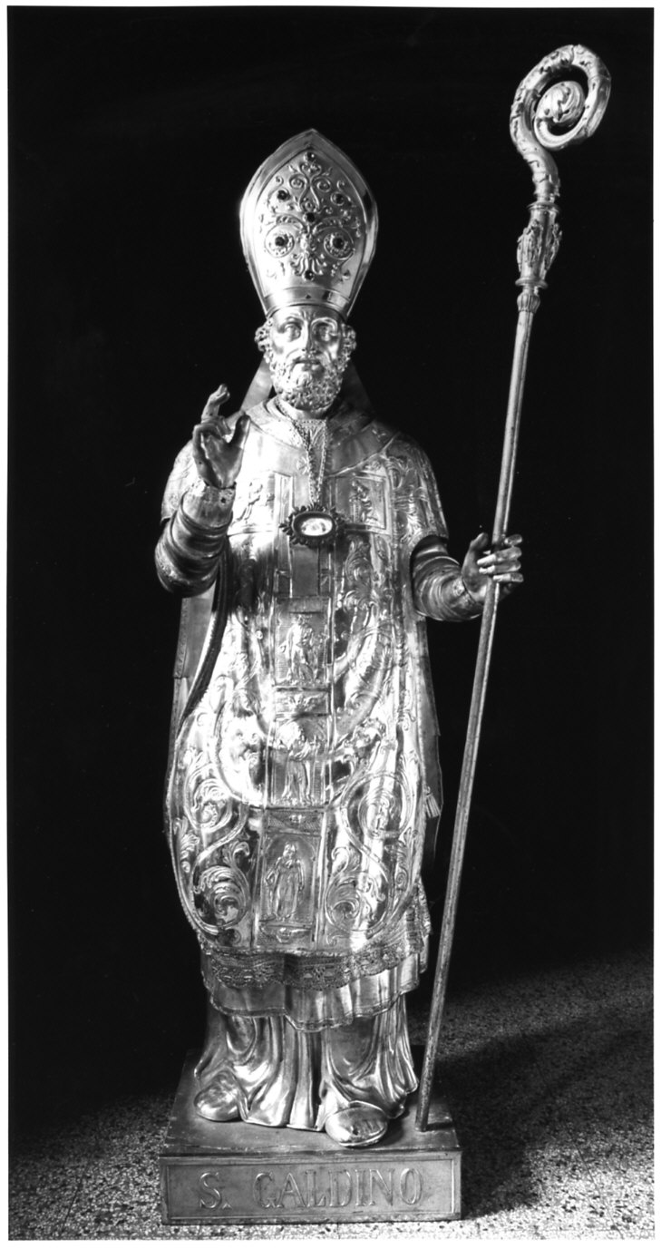 San Galdino (reliquiario - a statua, opera isolata) - bottega italiana (sec. XIX)