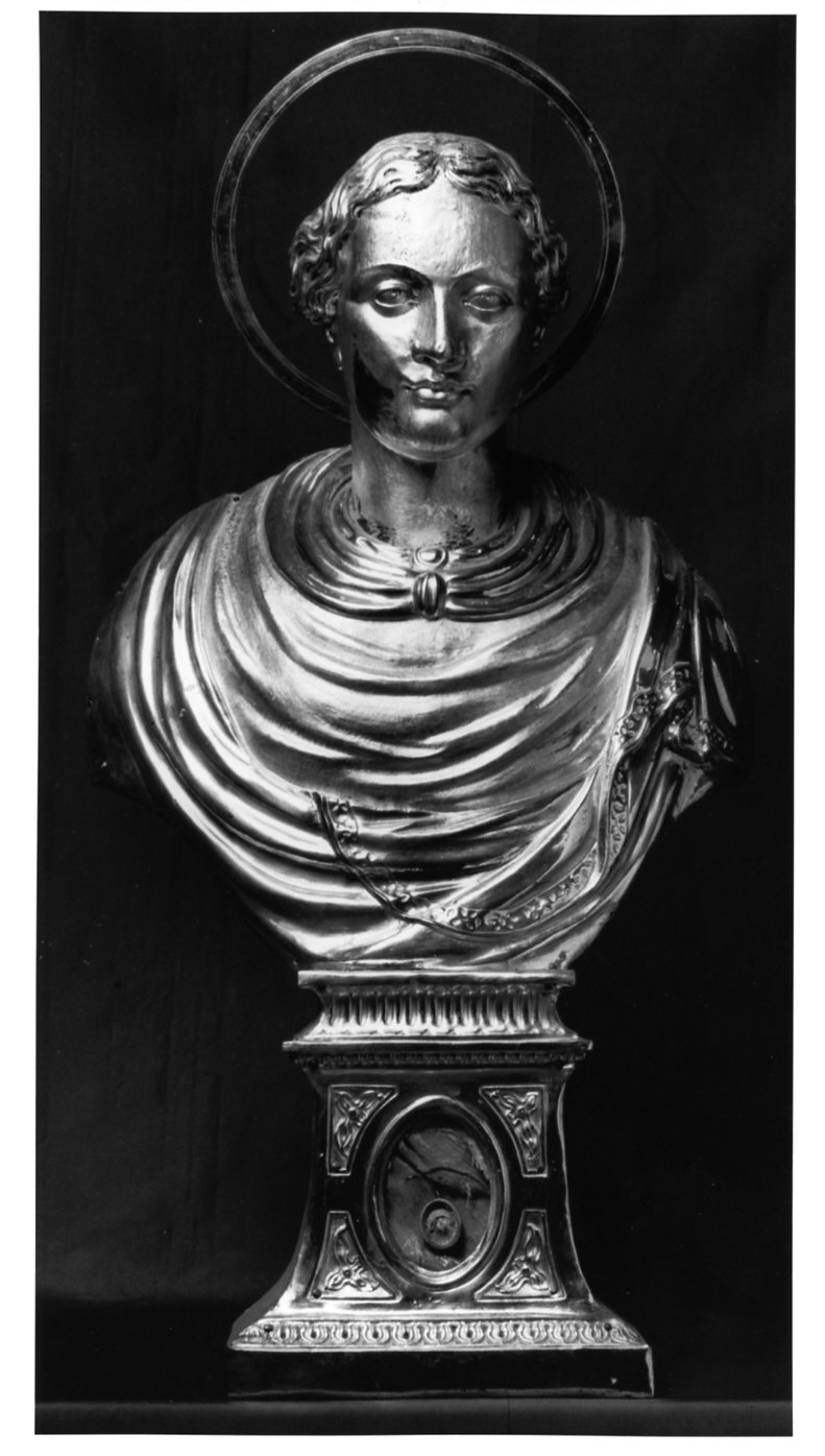 Santa Cecilia (reliquiario - a busto, opera isolata) - bottega italiana (sec. XIX)