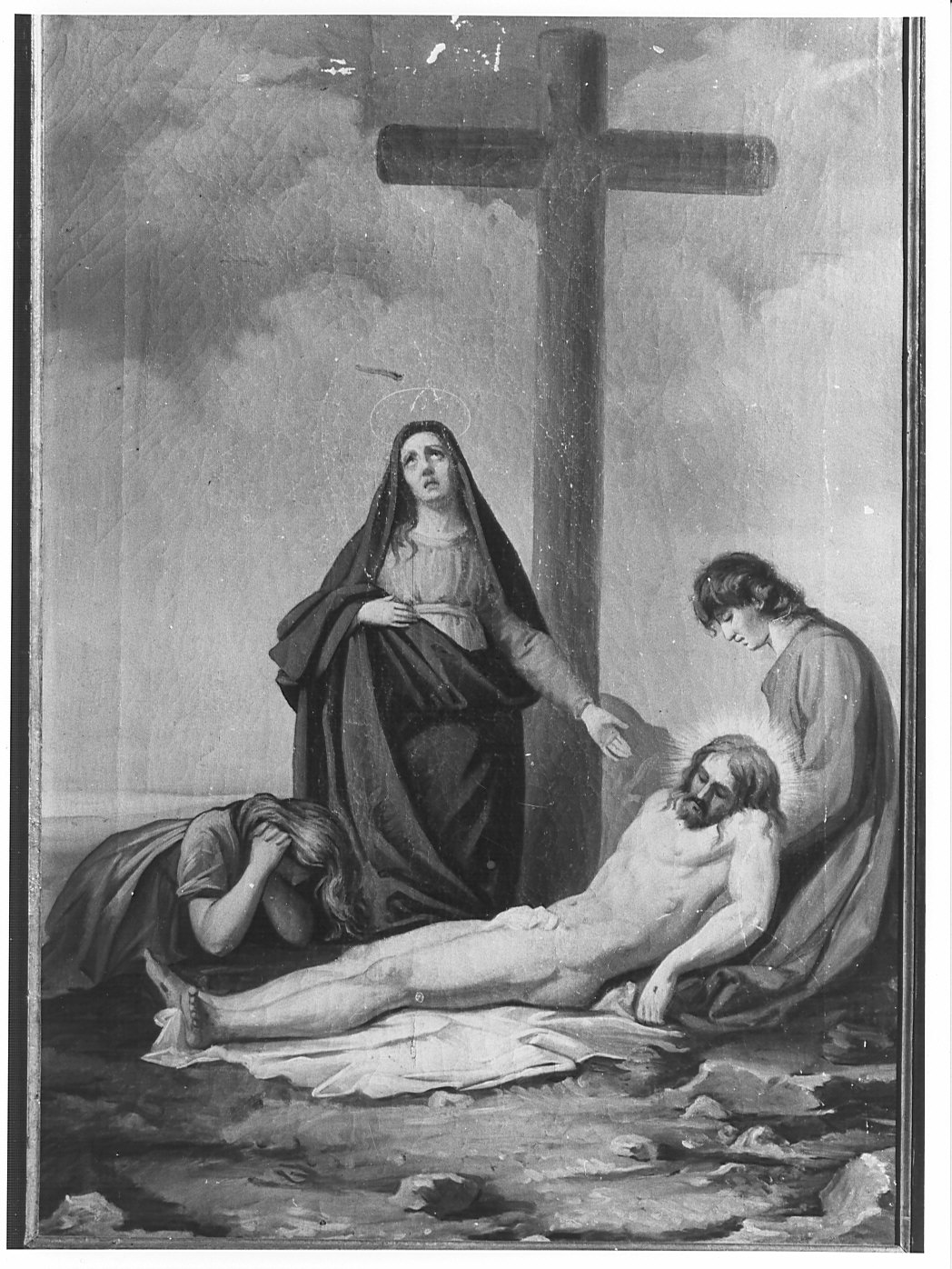 stazione XIII: Gesù deposto dalla croce (dipinto, elemento d'insieme) - ambito lombardo (prima metà sec. XIX)