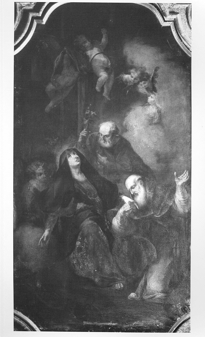 Madonna con angeli e Santi (dipinto) - ambito lombardo (sec. XVIII)
