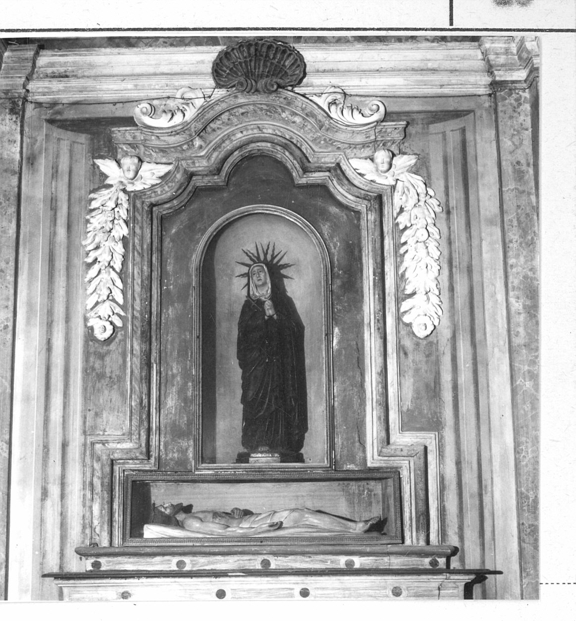 mostra architettonica d'altare - bottega lombarda (sec. XVIII)