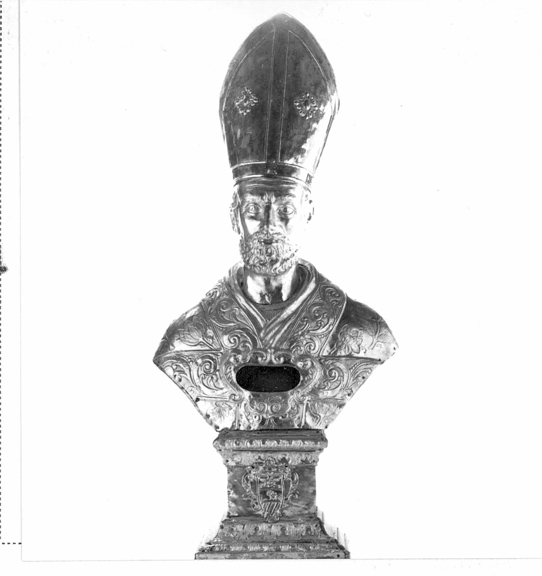 vescovo (reliquiario - a busto) - bottega lombarda (prima metà sec. XVIII)