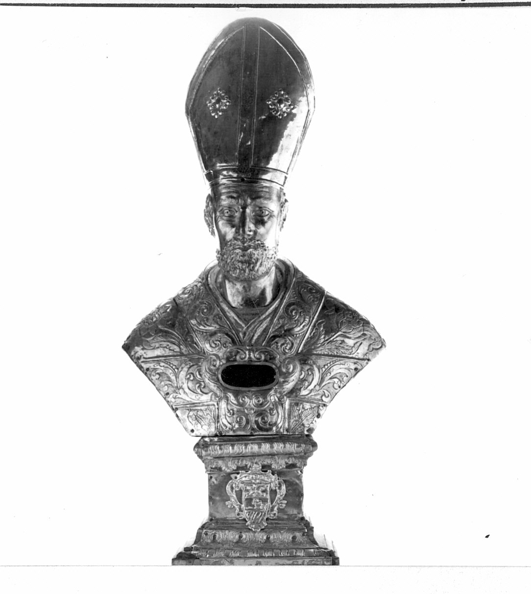vescovo (reliquiario - a busto) - bottega lombarda (prima metà sec. XVIII)