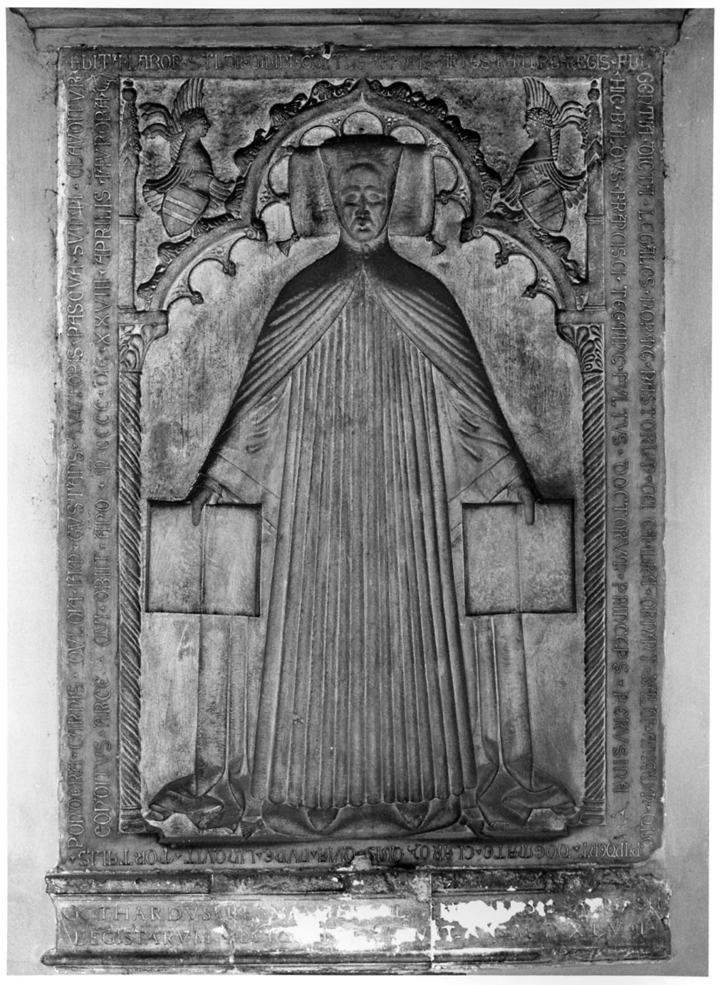 lastra tombale, opera isolata - ambito lombardo (sec. XV)