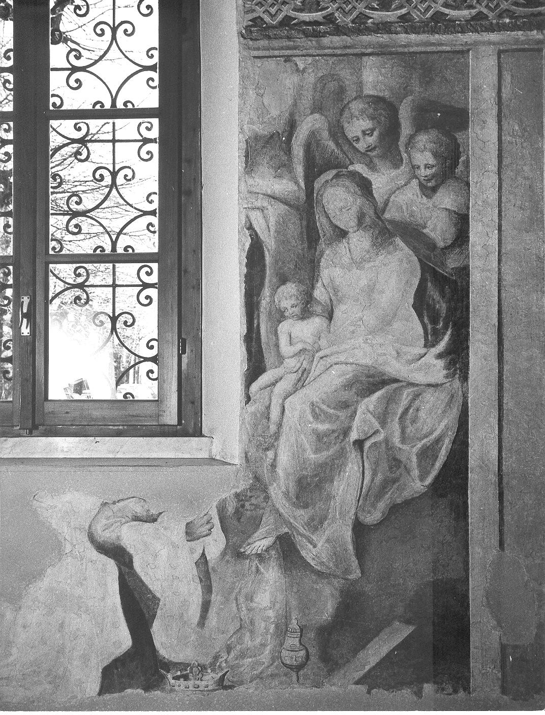 adorazione dei Re Magi (dipinto, elemento d'insieme) - ambito lombardo (fine/inizio secc. XVI/ XVII)