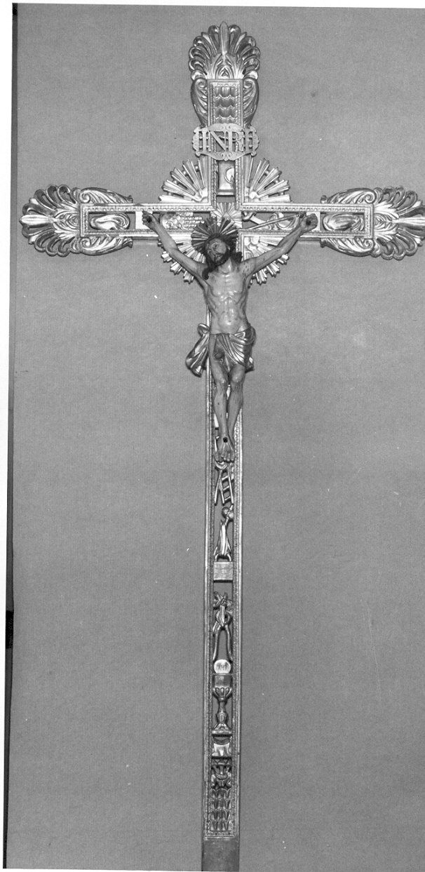 croce di confraternita, opera isolata - ambito lombardo (sec. XIX)