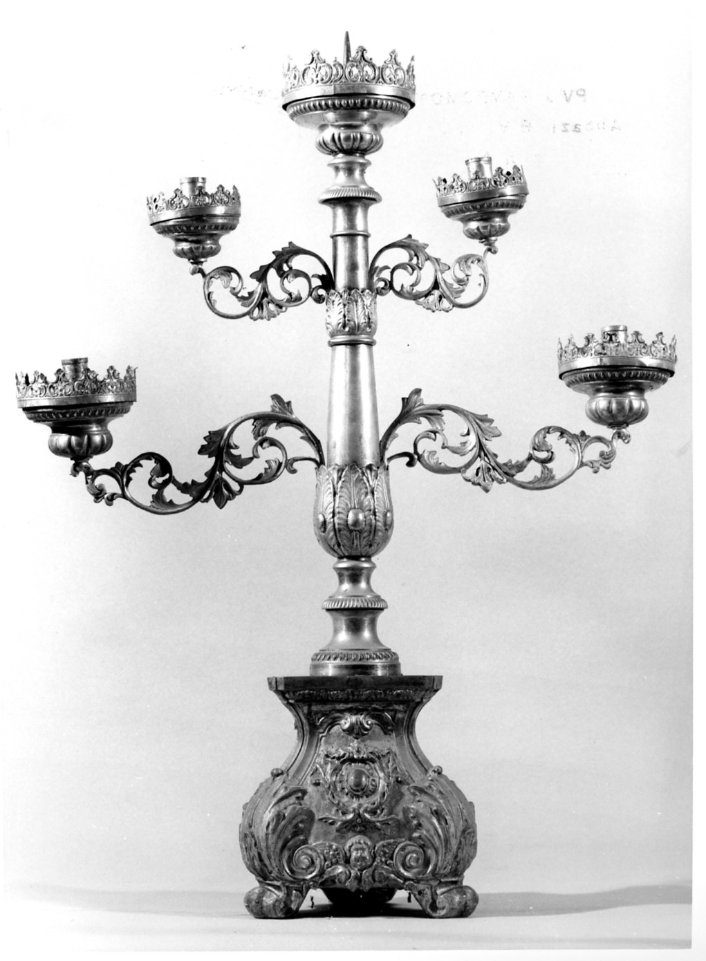 candelabro, coppia - bottega italiana (sec. XIX)