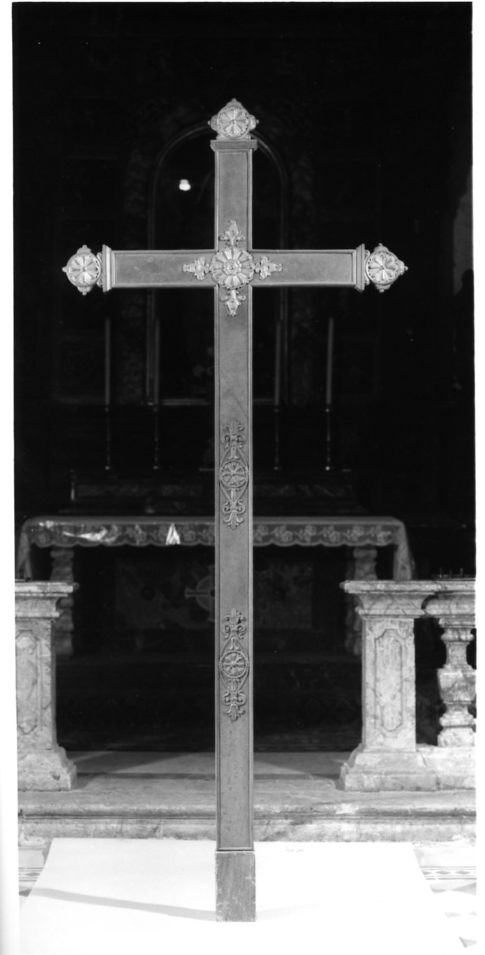 croce processionale, opera isolata - bottega italiana (prima metà sec. XIX)