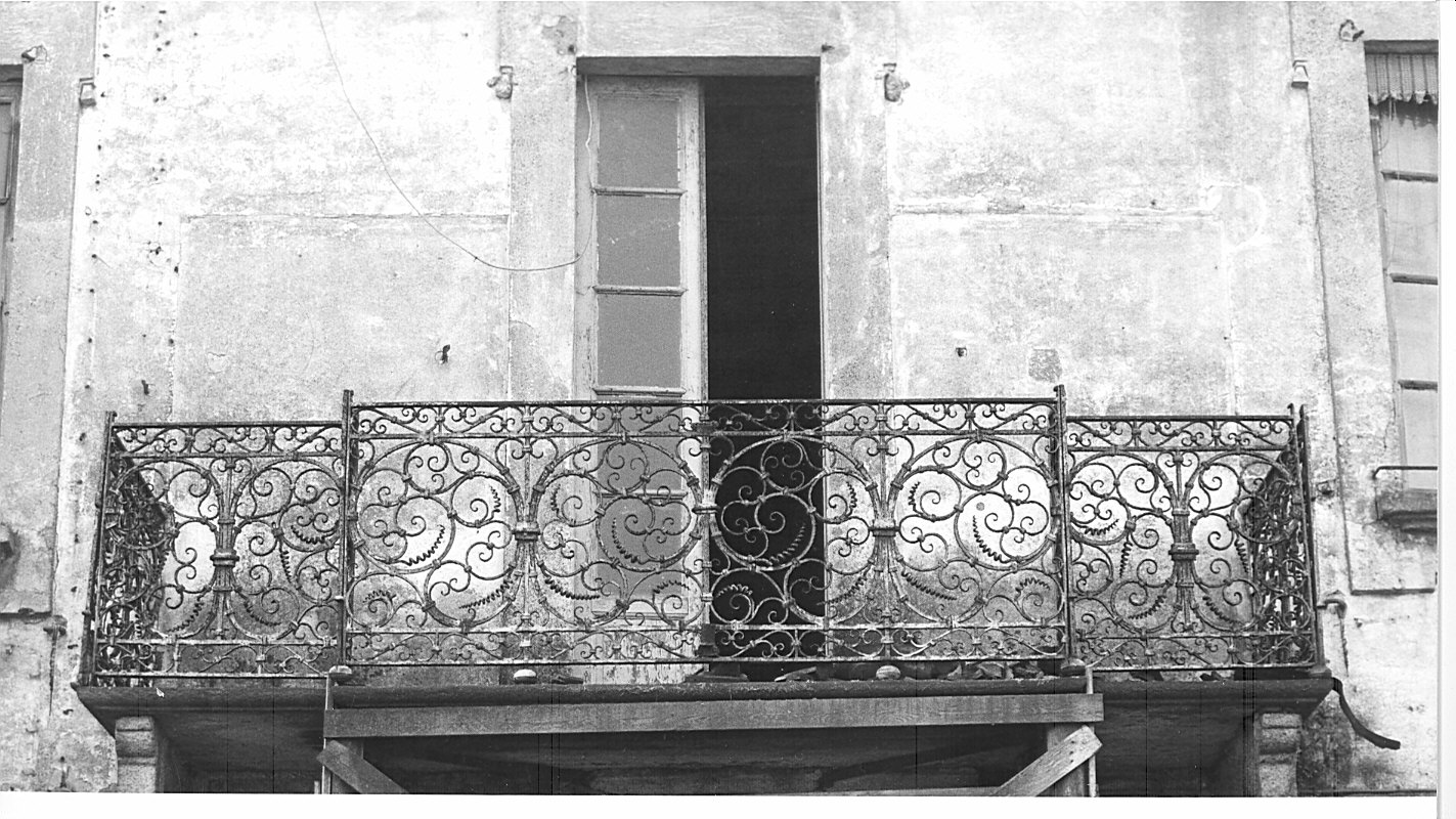 ringhiera di balcone - bottega lombarda (fine/inizio secc. XVIII/ XIX)