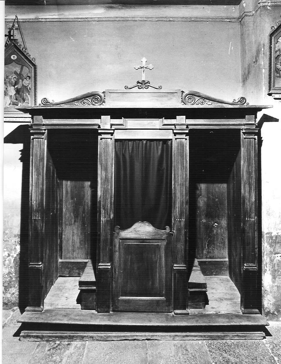 confessionale, opera isolata - bottega lombarda (seconda metà sec. XIX)
