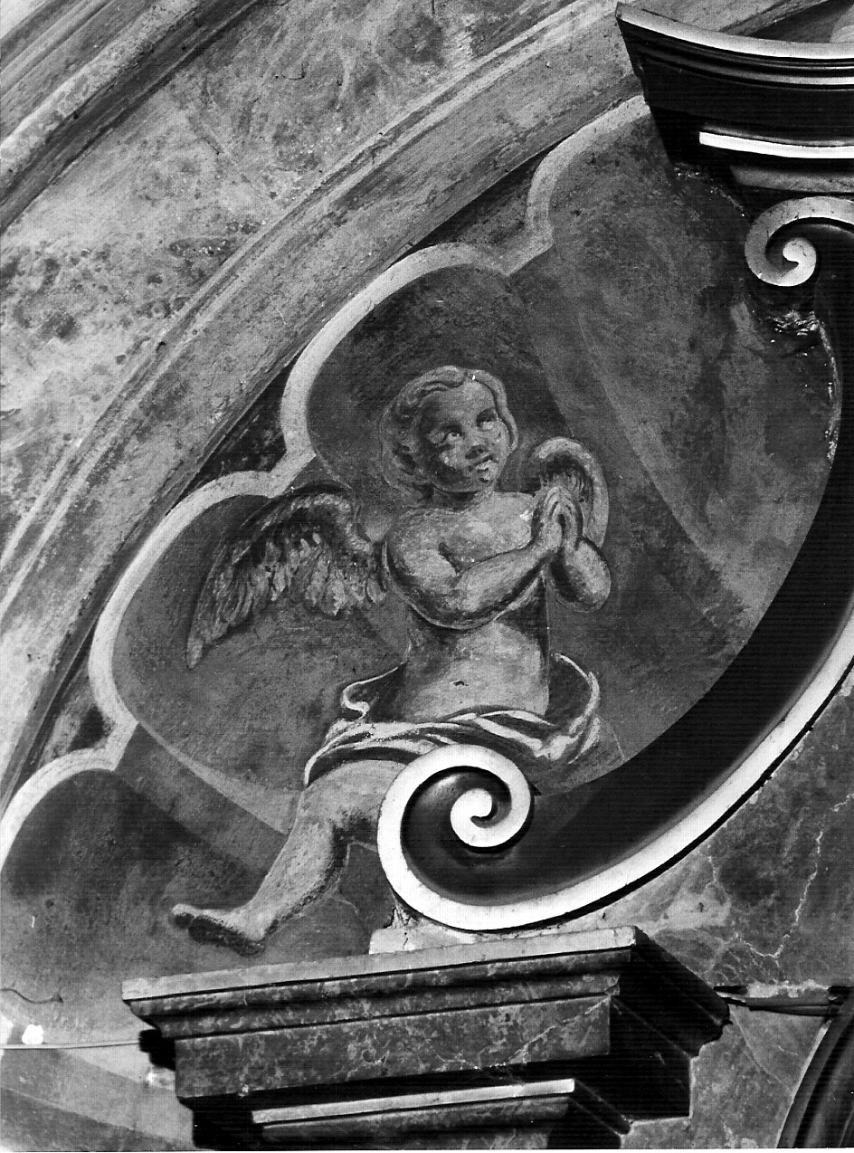 angeli (dipinto murale, coppia) - ambito lombardo (sec. XVII)