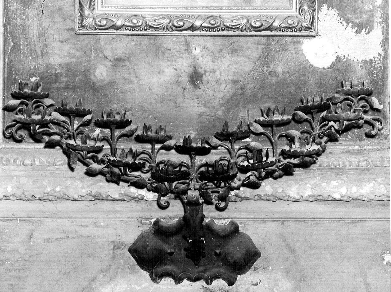 candelabro da chiesa, opera isolata - bottega lombarda (sec. XIX)