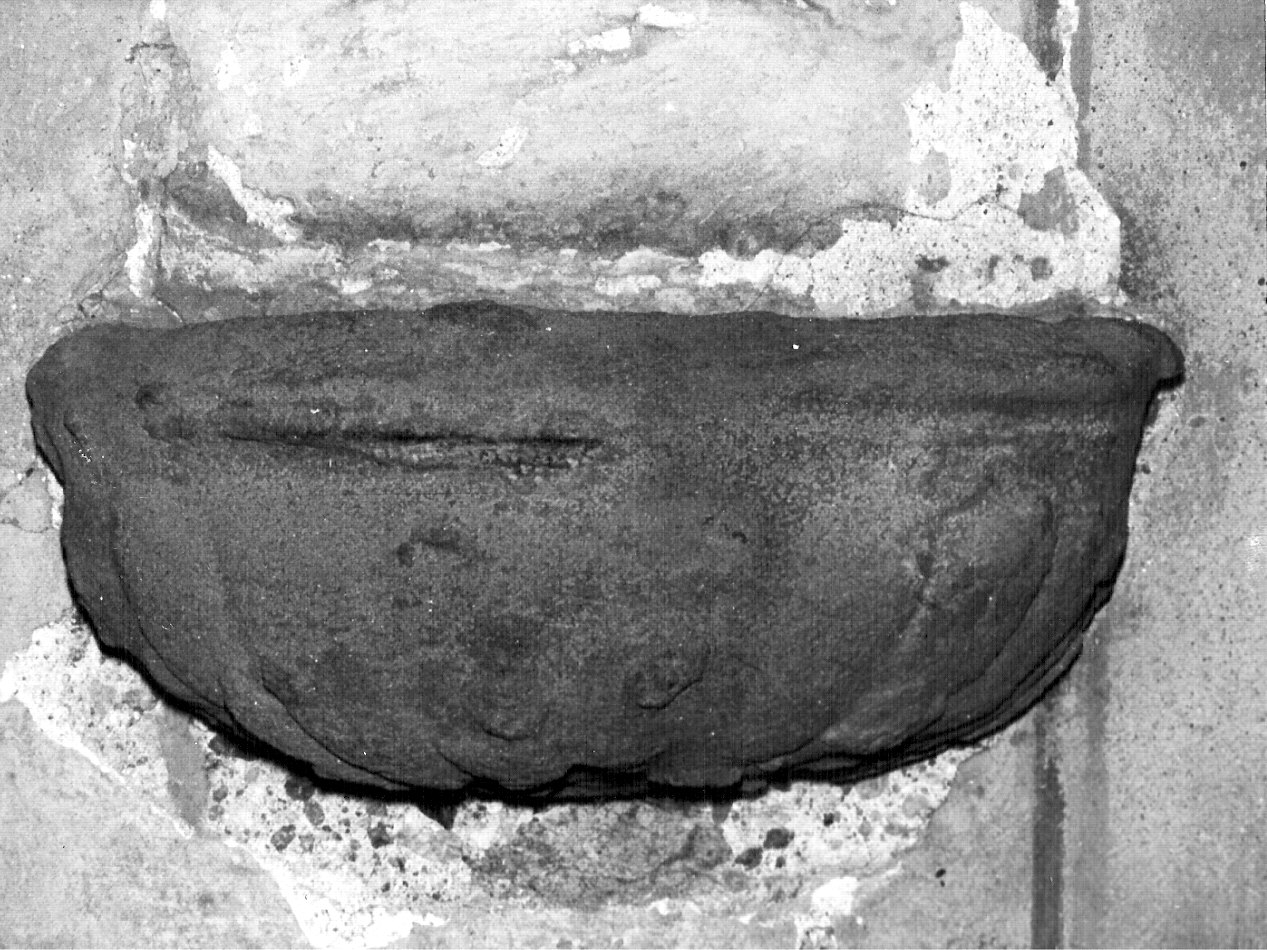 acquasantiera - da parete, opera isolata - bottega lombarda (sec. XVII)