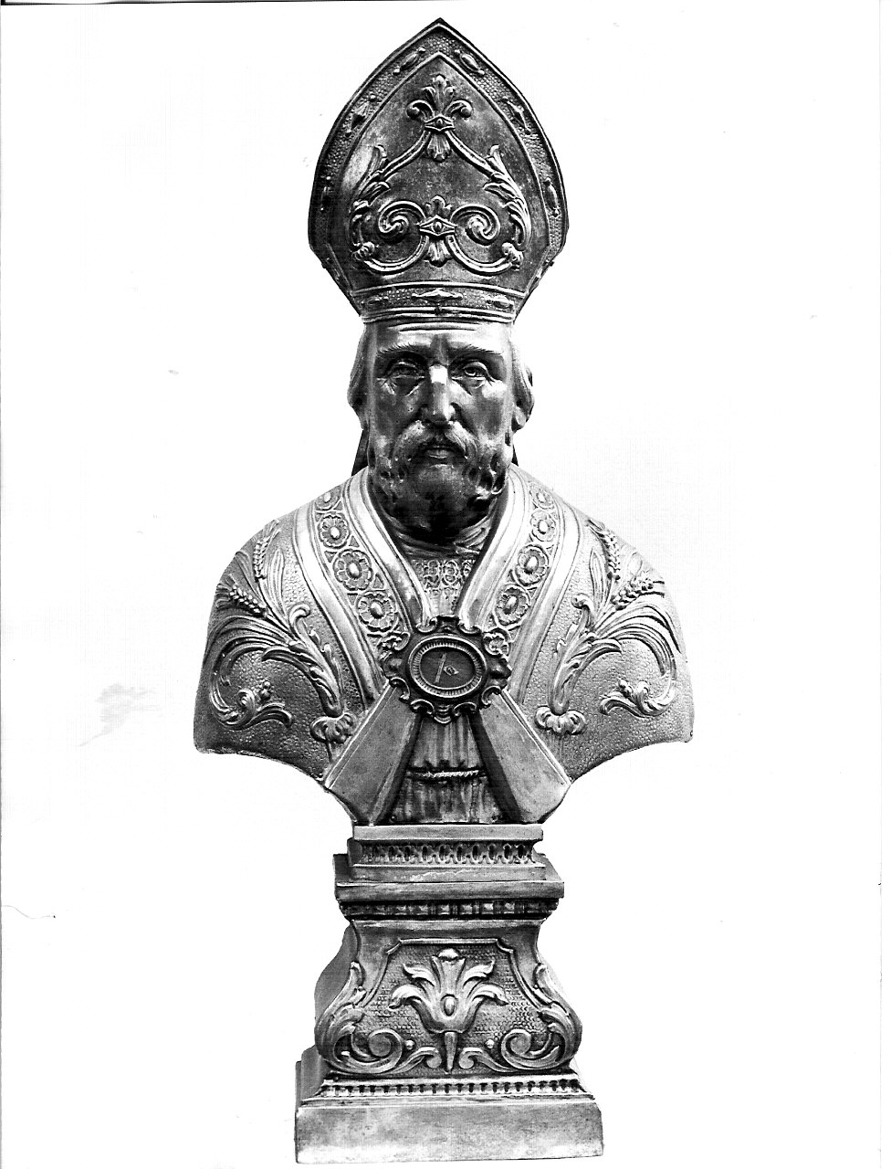 reliquiario - a busto, opera isolata - bottega lombarda (sec. XIX)