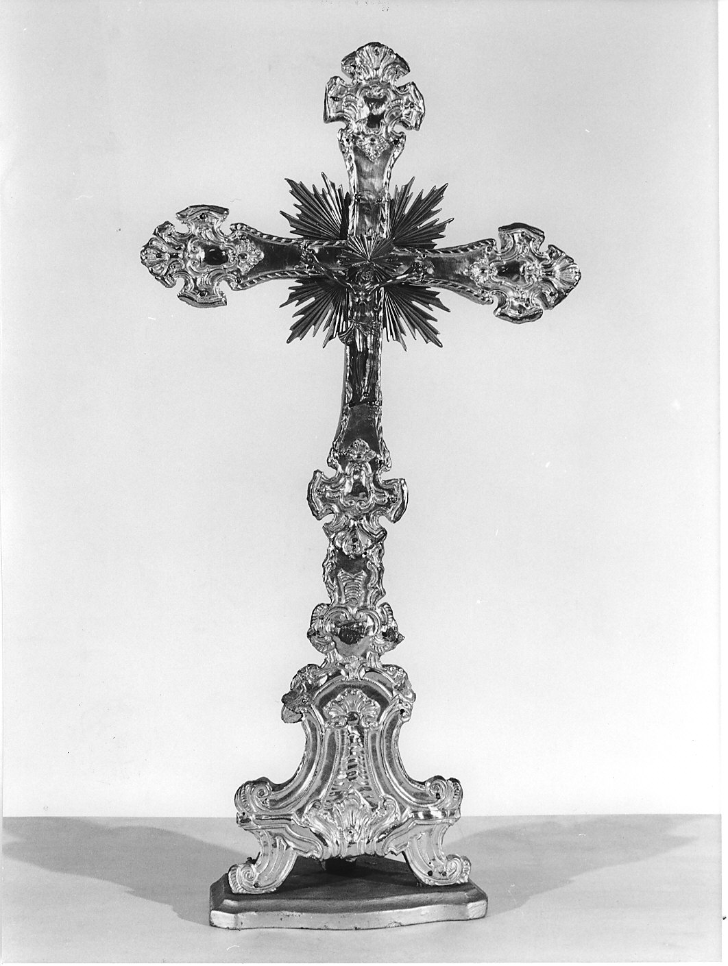 croce d'altare, opera isolata - bottega lombarda (metà sec. XVIII)